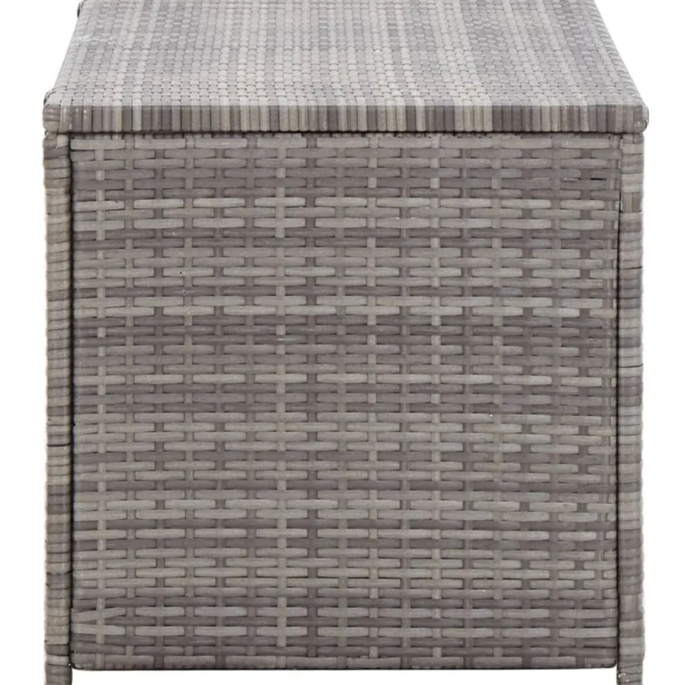Puutarhan säilytyslaatikko polyrottinki 100x50x50 cm harmaa