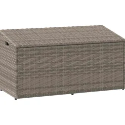 Puutarhan säilytyslaatikko ruskea 110x50x58 cm polyrottinki (04070)