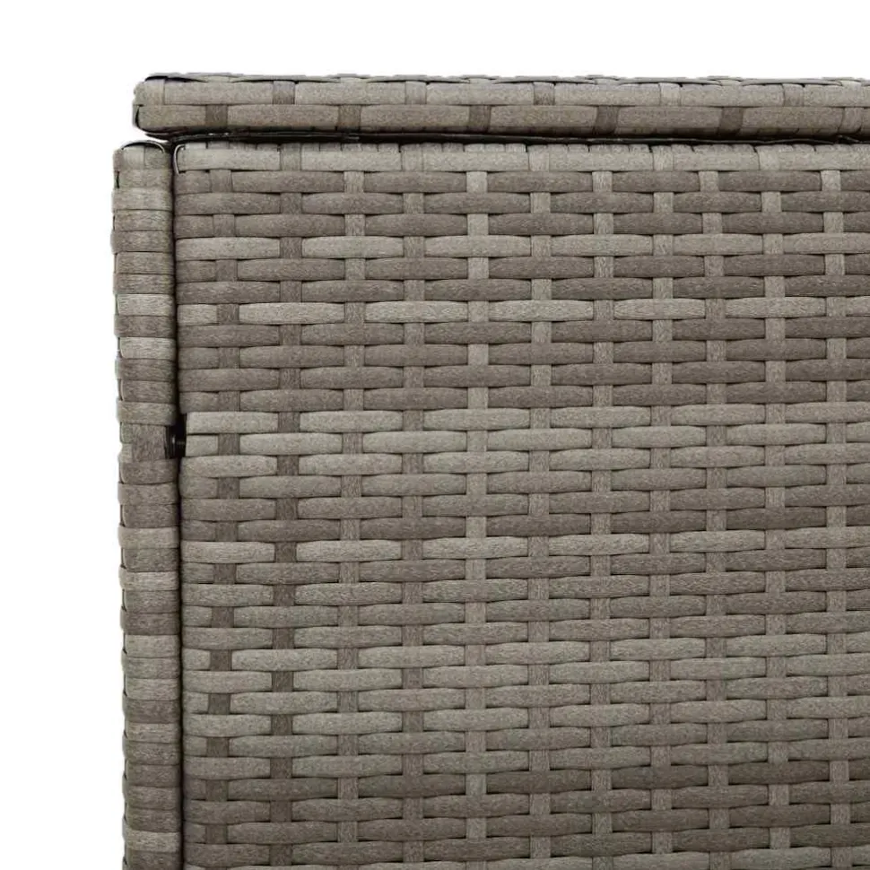 Puutarhan säilytyslaatikko ruskea 110x50x58 cm polyrottinki (04070)