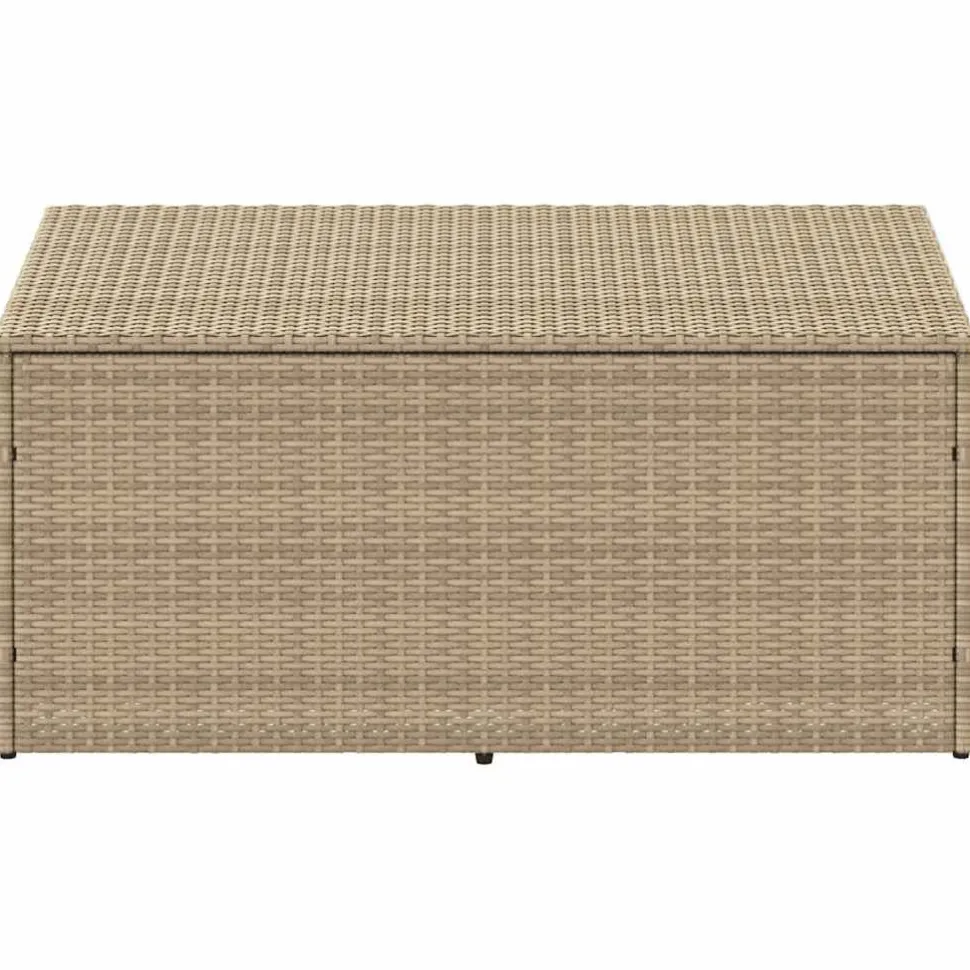 Puutarhan säilytyslaatikko ruskea 110x50x58 cm polyrottinki (04070)