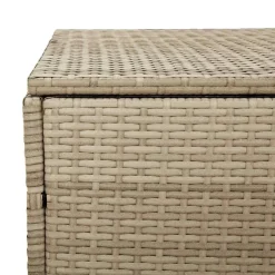Puutarhan säilytyslaatikko ruskea 110x50x58 cm polyrottinki (04070)