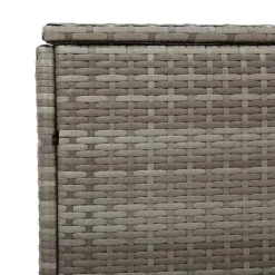 Puutarhan säilytyslaatikko ruskea 110x50x58 cm polyrottinki (04070)