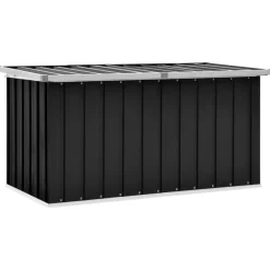 Puutarhan säilytyslaatikko 129x67x65 cm antrasiitti