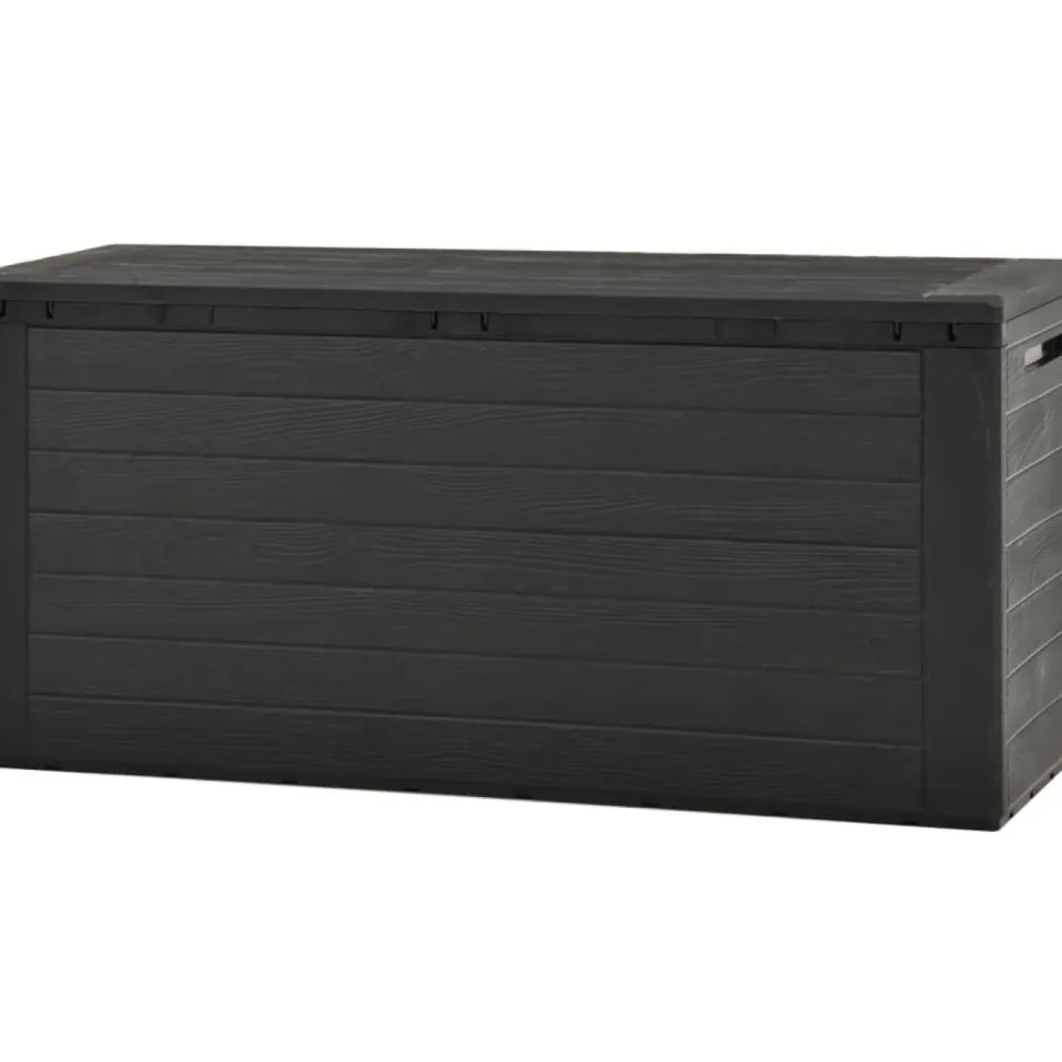 Puutarhan säilytyslaatikko 116x44x55 cm antrasiitti