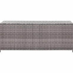 Puutarhan säilytyslaatikko 120x50x60 cm harmaa polyrottinki
