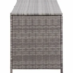 Puutarhan säilytyslaatikko 120x50x60 cm harmaa polyrottinki