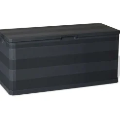 Puutarhan säilytyslaatikko 117x45x56 cm musta