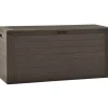 Puutarhan säilytyslaatikko 116x44x55 cm ruskea