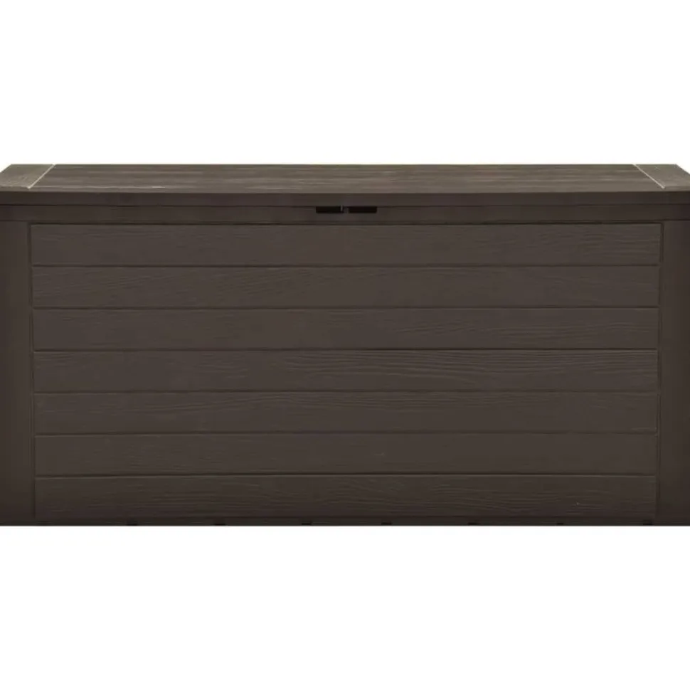 Puutarhan säilytyslaatikko 116x44x55 cm ruskea