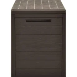 Puutarhan säilytyslaatikko 116x44x55 cm ruskea
