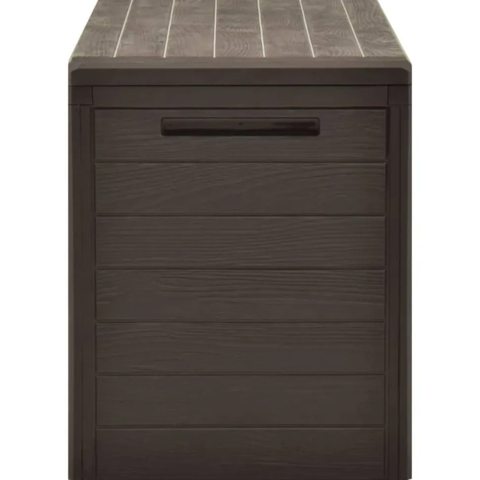 Puutarhan säilytyslaatikko 116x44x55 cm ruskea