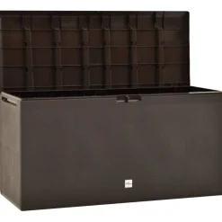 Puutarhan säilytyslaatikko 114x47x60 cm ruskea