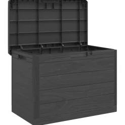 Puutarhan tyynylaatikko antrasiitti 77,5x44,5x53 cm polypropeeni (66602)