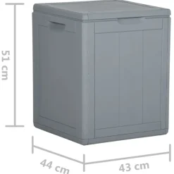 Puutarhan varastoarkku, polyrottinki, eri värejä/kokoja