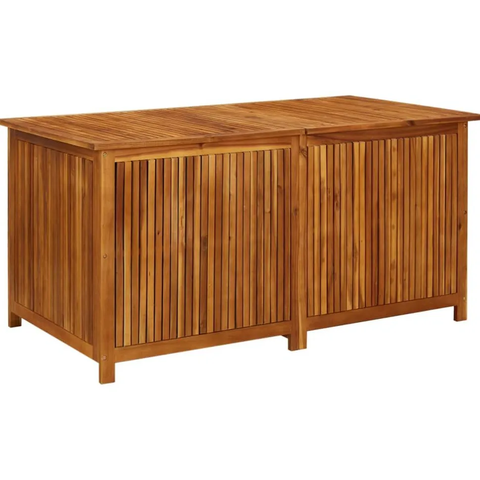 Puutarhan varastolaatikko 113x50x58 cm, akasiapuu