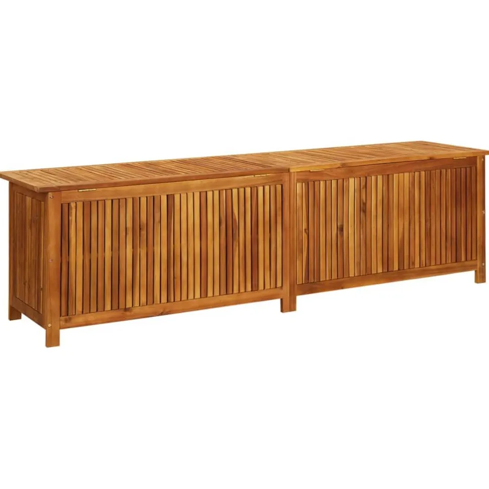 Puutarhan varastolaatikko 113x50x58 cm, akasiapuu