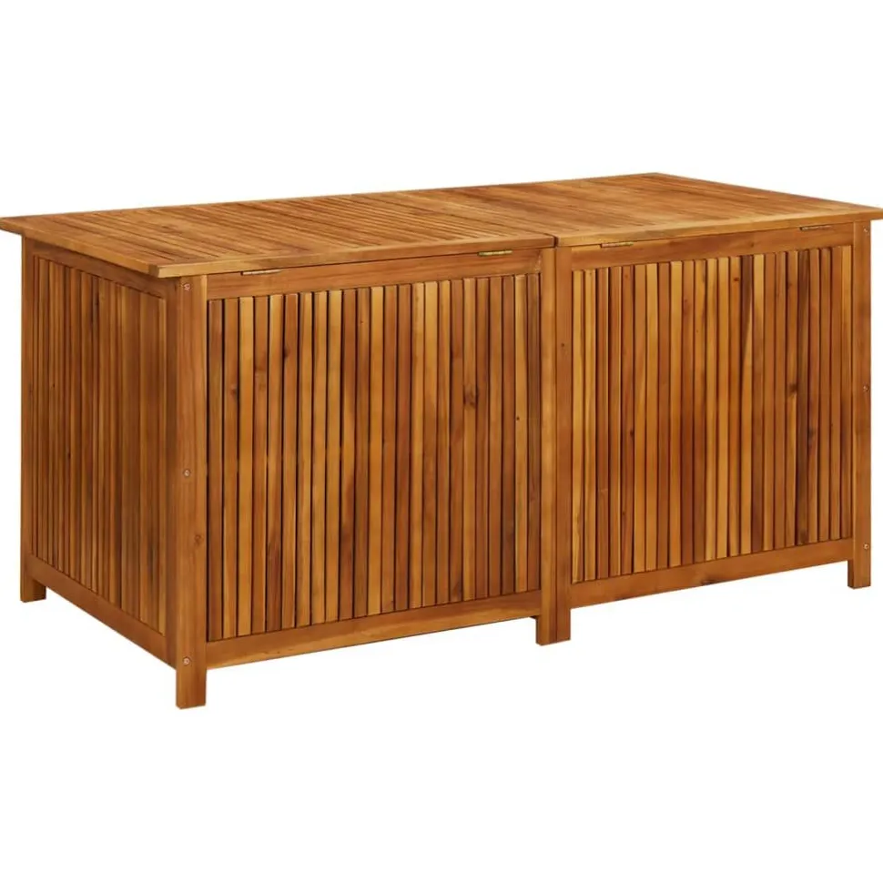 Puutarhan varastolaatikko 113x50x58 cm, akasiapuu