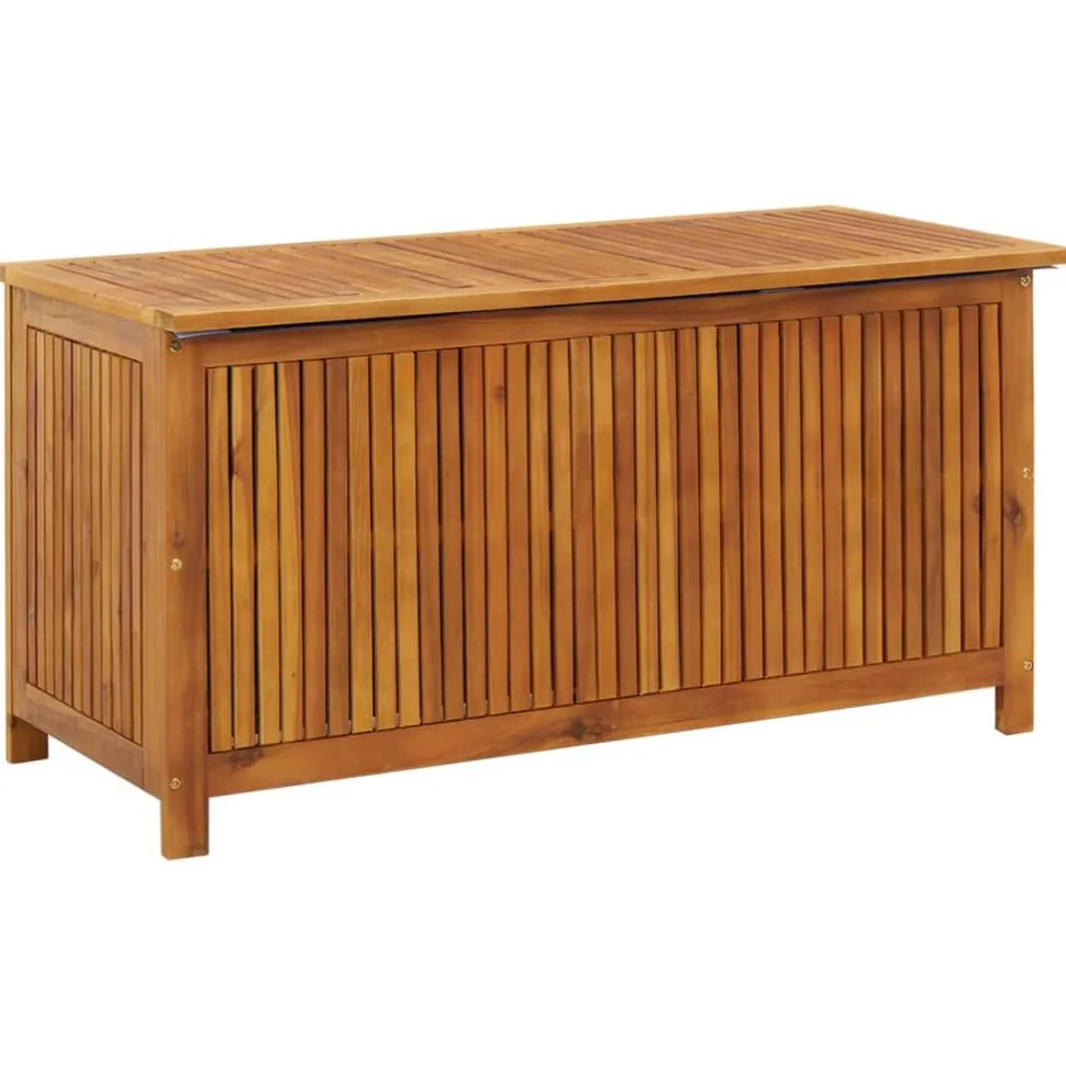 Puutarhan varastolaatikko 113x50x58 cm, akasiapuu