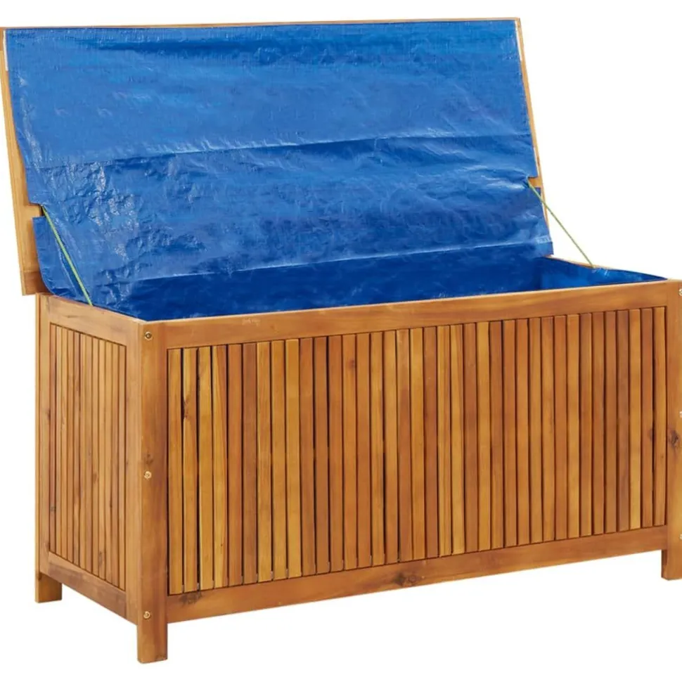 Puutarhan varastolaatikko 113x50x58 cm, akasiapuu