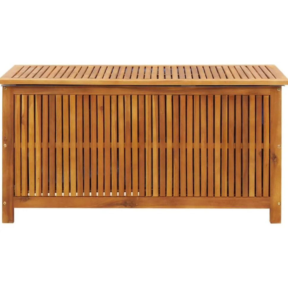 Puutarhan varastolaatikko 113x50x58 cm, akasiapuu