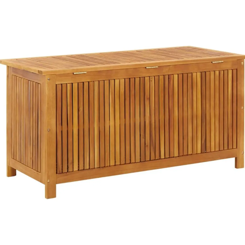 Puutarhan varastolaatikko 113x50x58 cm, akasiapuu