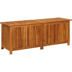 Puutarhan varastolaatikko 113x50x58 cm, akasiapuu