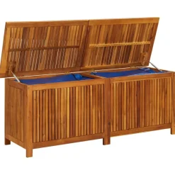 Puutarhan varastolaatikko 113x50x58 cm, akasiapuu