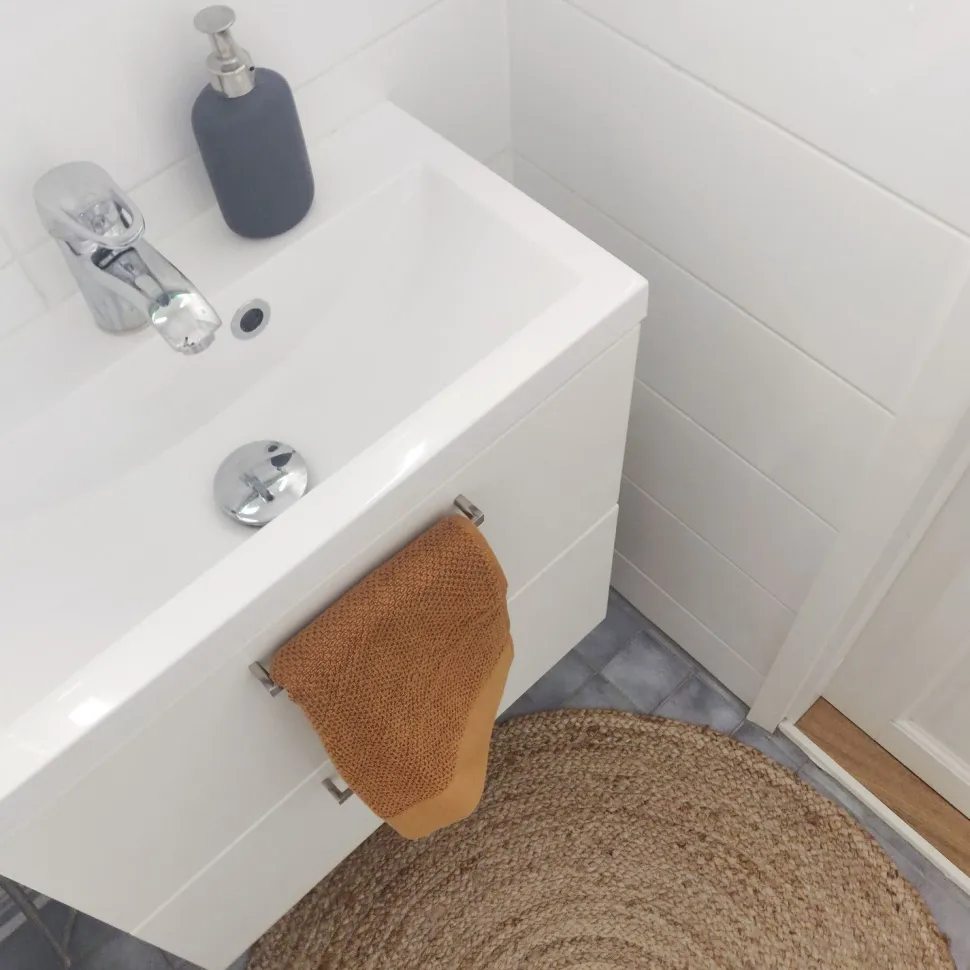 Pyöreä juuttimatto ihankotona Silmu natural, eri kokoja