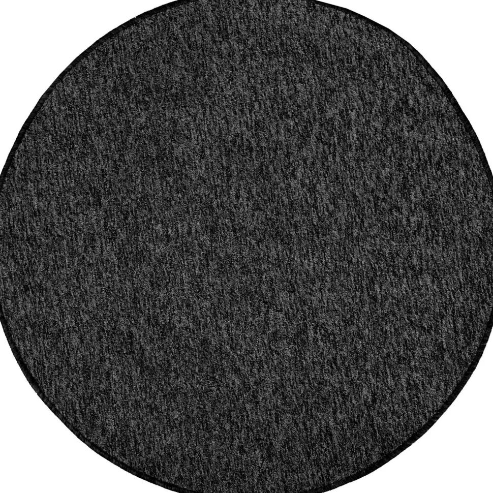 Pyöreä matto ihankotona Carina Ø100cm musta/harmaa
