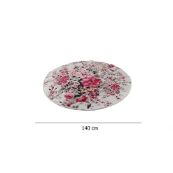 Pyöreä matto Linento Rosalinda, Ø100cm, punainen