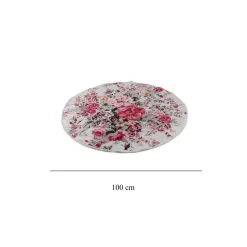 Pyöreä matto Linento Rosalinda, Ø100cm, punainen