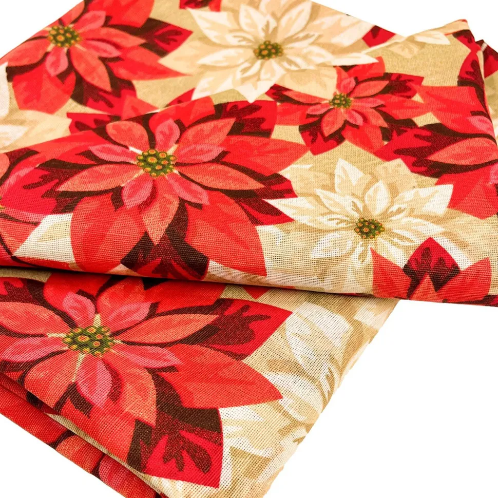 Pöytäliina Home4You CHRISTMAS NEW 136x220 cm, joulutähdet, monivärinen
