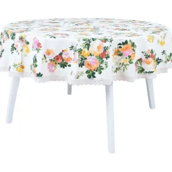 Pöytäliina Home4You HOLLY Ø170 cm, vaalea ruusukuosi, monivärinen