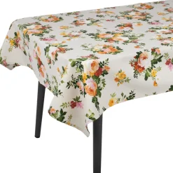 Pöytäliina Home4You HOLLY 136x220 cm, vaalea ruusukuosi, vaaleanpunainen
