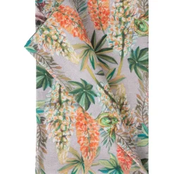 Pöytäliina Home4You LONETA NEW 136x220 cm, kukat ja sammakot, monivärinen