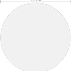 Pöytäsuoja läpinäkyvä 70 cm 2 mm pvc