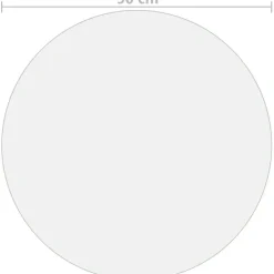 Pöytäsuoja läpinäkyvä 90 cm 2 mm pvc