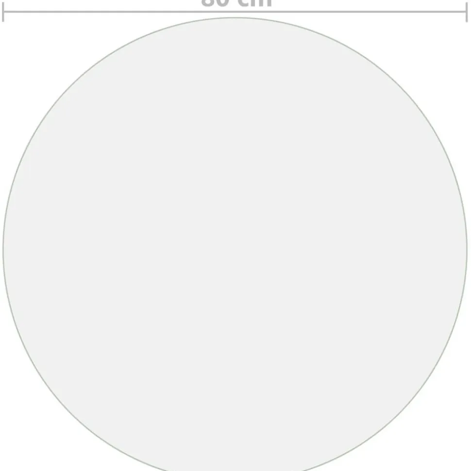 Pöytäsuoja läpinäkyvä 80 cm 2 mm pvc