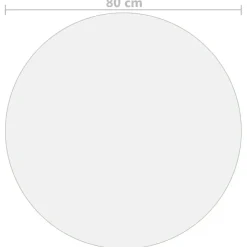 Pöytäsuoja PVC, eri halkaisijoita ja paksuuksia, läpikuultava, läpinäkyvä tai matta (02514)