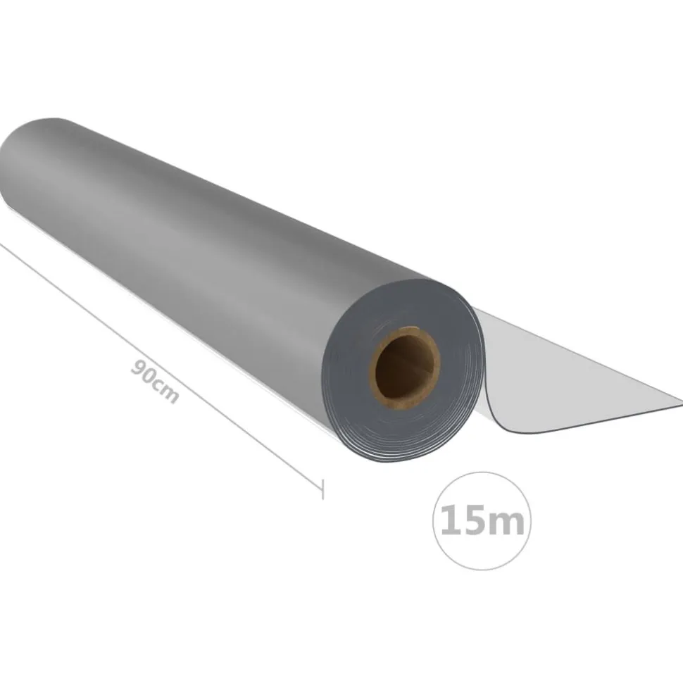 Pöytäsuoja, 0,9x15 m 2 mm PVC, eri värejä (02516)