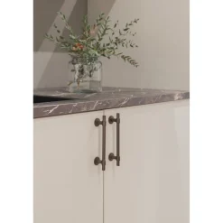 Reelinkivedin Beslag Design Uniform, 178x28x36mm, cc128mm, ruskea messinki
