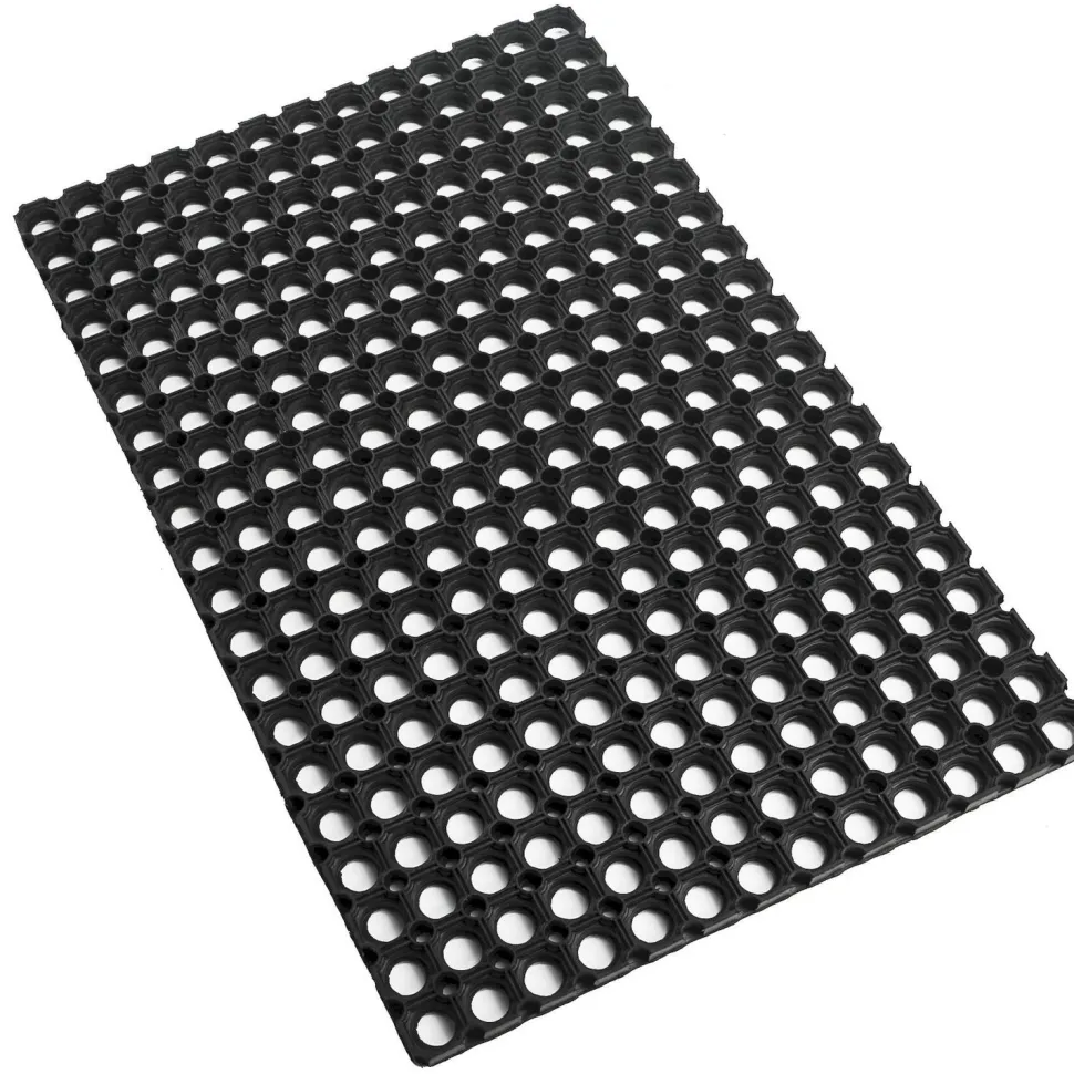 Rengasmatto Domino 50x80 cm musta