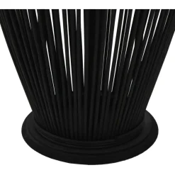 Riippuva kynttilänpidike bambu musta 95 cm