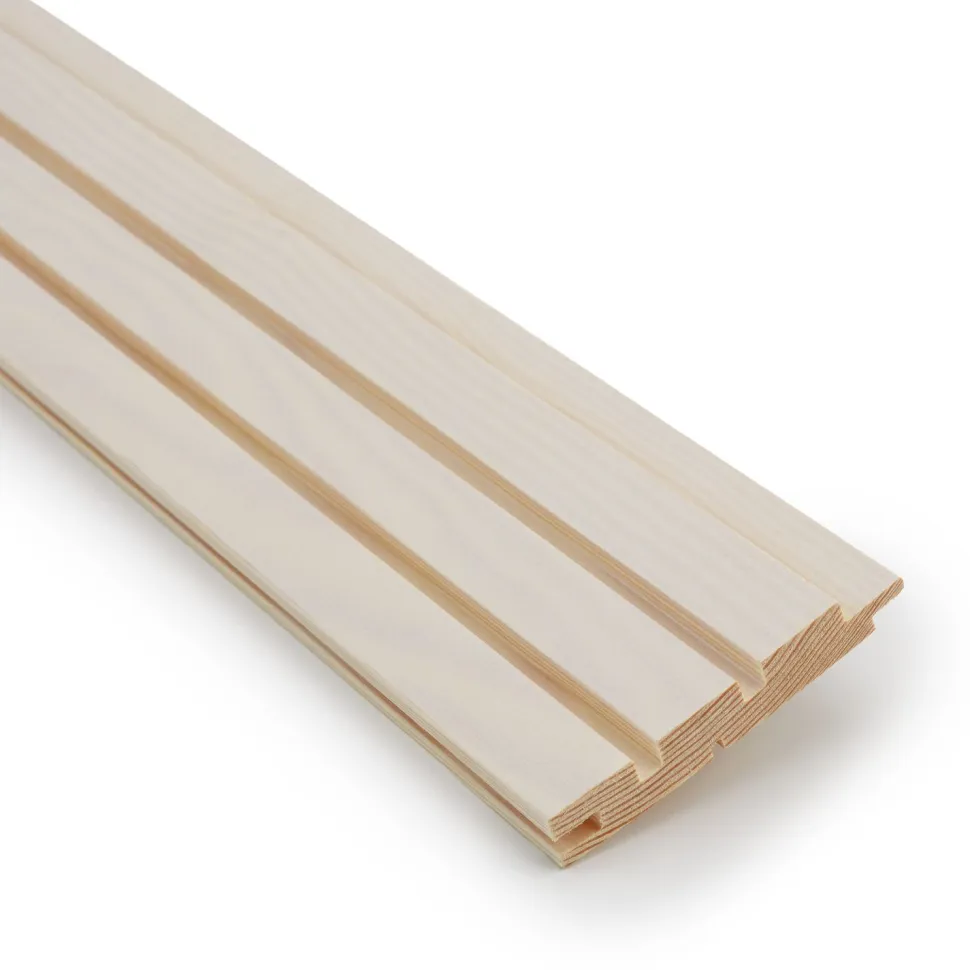Rimapaneeli Jokiwood 2-valeura 15x95x2370mm, mänty, valkolakattu, päätypontattu