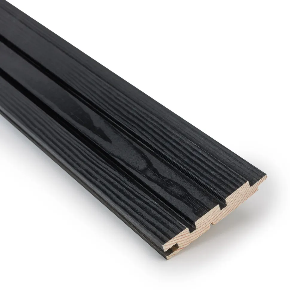 Rimapaneeli Jokiwood 2-valeura 15x95x2370mm, mänty, saunasuojattu, läpikuultava musta, päätypontattu