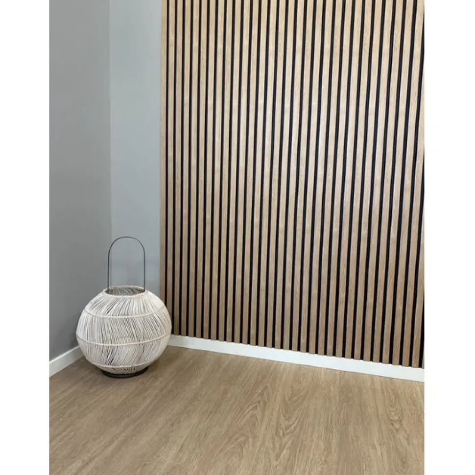 Rimapaneeli Järnvik Decoration Glorio 269 3D 12x122x2600 mm musta/tammi