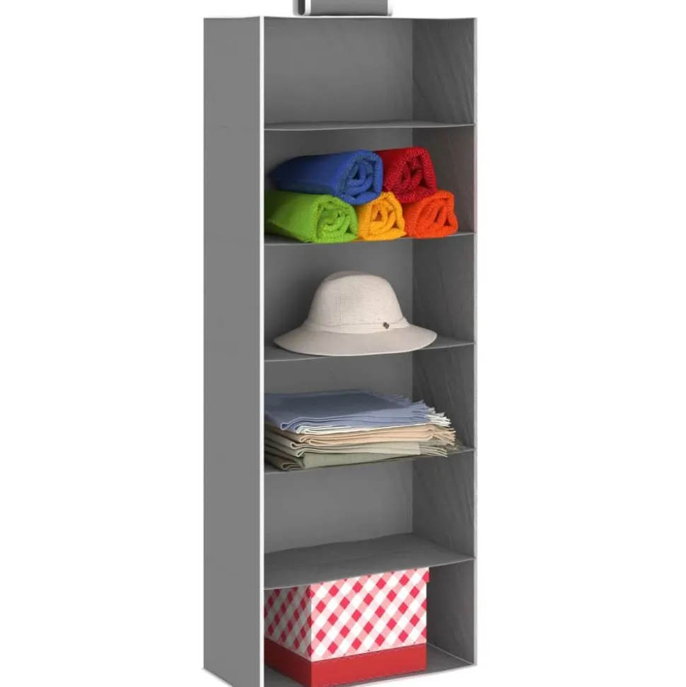 Roikkuva vaatekaapin säilytystila 2 kpl 6 hyllyä kangas