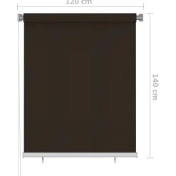 Rullaverho ulkotiloihin 100x140 cm musta