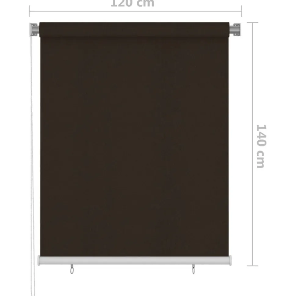 Rullaverho ulkotiloihin 100x140 cm musta