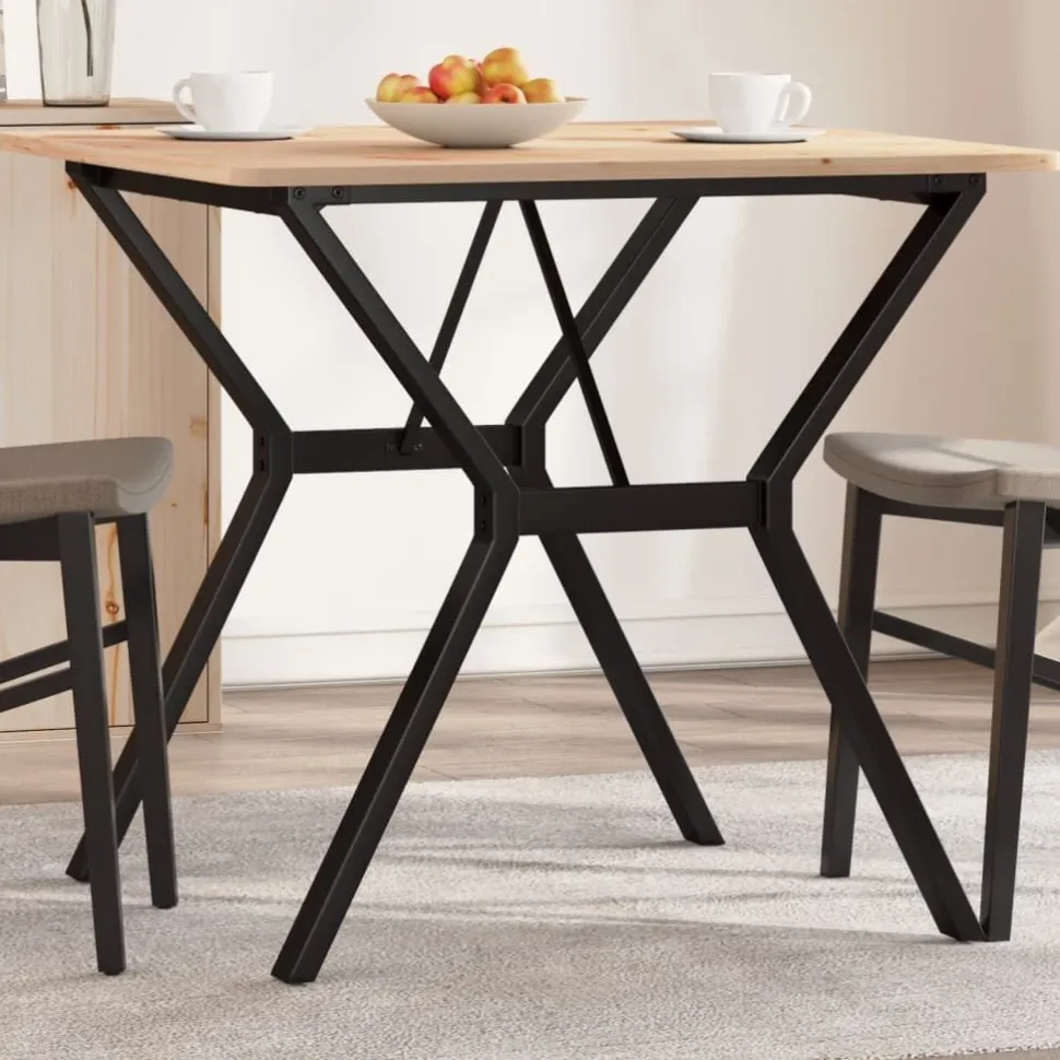 Ruokapöydän jalat Y-muoto 70x70x73 cm valurauta (57932)